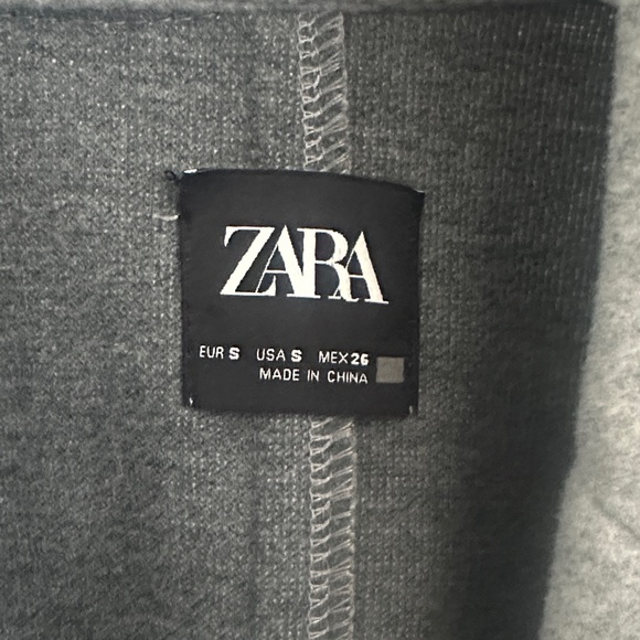 Zara Light Gray Overcoat - Picture 2 of 6
